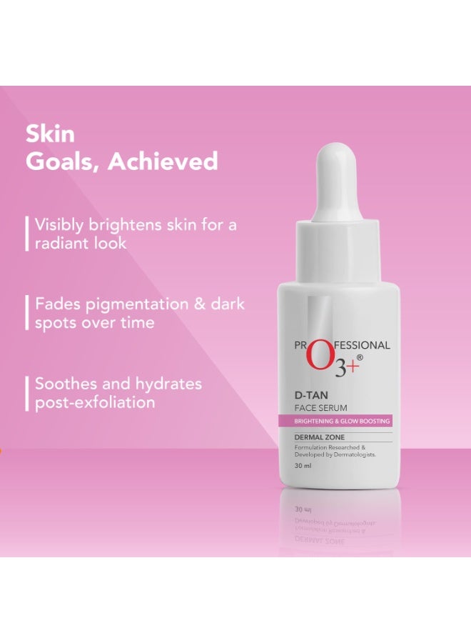 O3+ D-Tan Face Serum with Niacinamide, Glycolic Acid & Mulberry Extract for Tan Removal, Skin Brightening & Glow | Reduces Pigmentation & Dark Spots | 30ml - Image 3