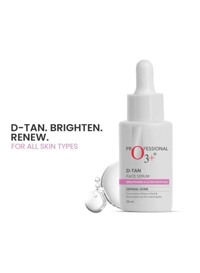 O3+ D-Tan Face Serum with Niacinamide, Glycolic Acid & Mulberry Extract for Tan Removal, Skin Brightening & Glow | Reduces Pigmentation & Dark Spots | 30ml - Image 4