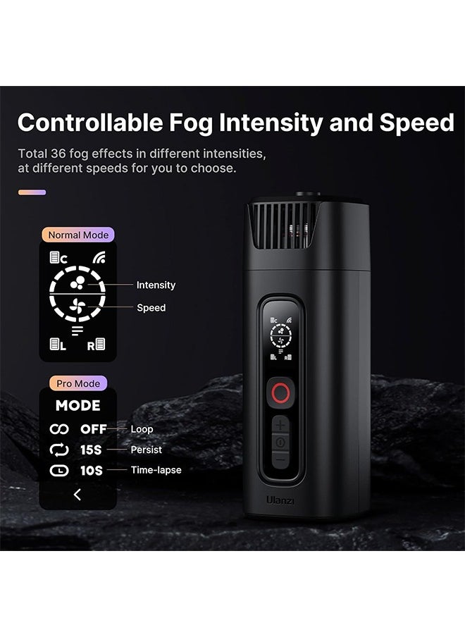 يولانزي Portable  Machine Handheld Fog Machine w Remote Control Fogger - ULANZI FM01 FILMOG Ace Portable Fog Machine for Photography, Outdoor Events, Parties, Stage Effects, Weddings, R001  - Image 4