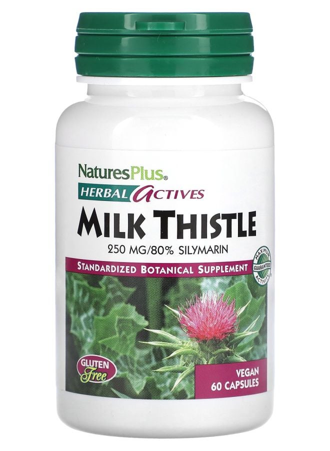 Herbal Actives Milk Thistle 250 mg 60 Vegan Capsules