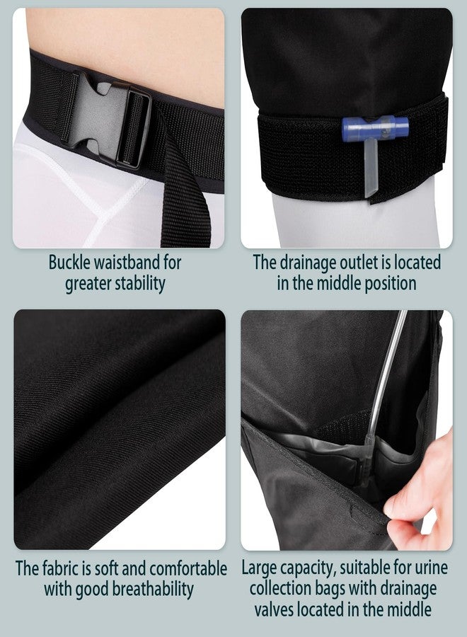 ZXMOBY Catheter Leg Bag Holder with Adjustable Waist Belt,Portable Catheter Urine Collection Pouch Cover,Secure Hidden Urine Bag Holder Collection Pouch for Catheter/Post-Surgery Care - Image 4