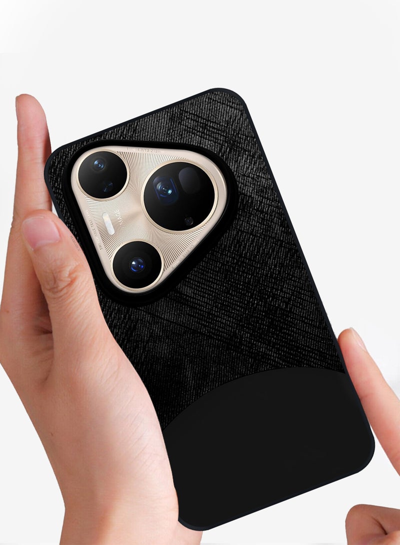 CATANES Silicone Case Cover for Huawei Pura 80 Ultra - Slim Fit  Anti-Slip Thin and Shockproof Protection Raised Edges for Camera and Screen Protection - Black - Image 5