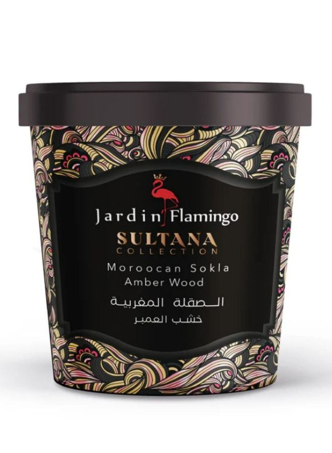Jardin Flamingo Sultana Moroccan Sokla Amber Wood - Image 1