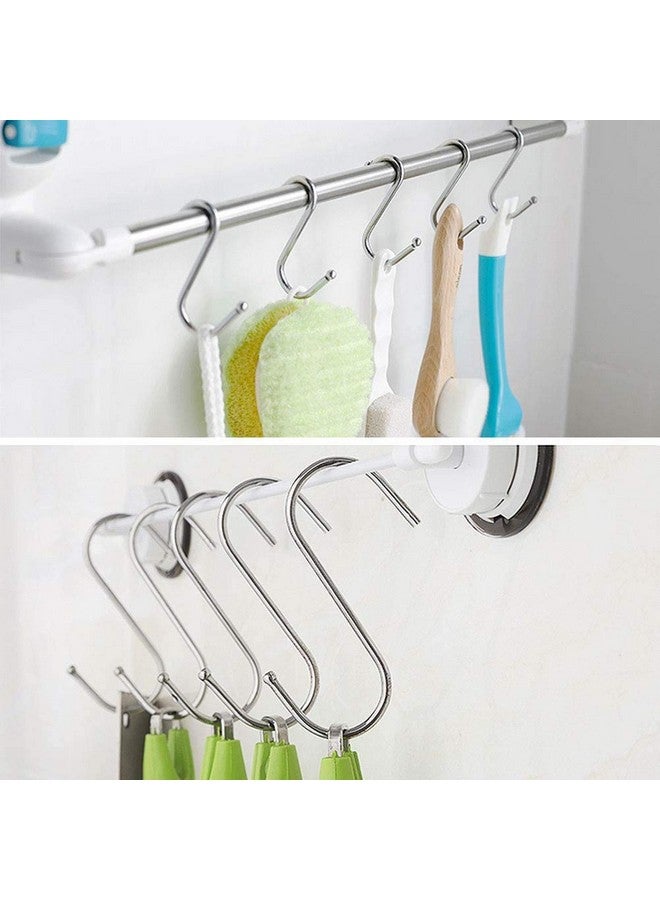 Emoly 20 Pack Heavy Duty S Hooks Stainless Steel S Shaped Hanging Hooks Hangers For Kitchen Bathroom Bedroom And Office Silver - Image 5