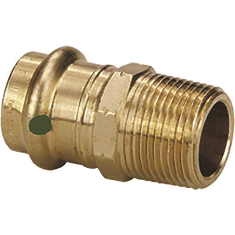 Viega 79230 ProPress Zero Lead Bronze Adapter with Male 34Inch by 34Inch P x Male NPT by Viega