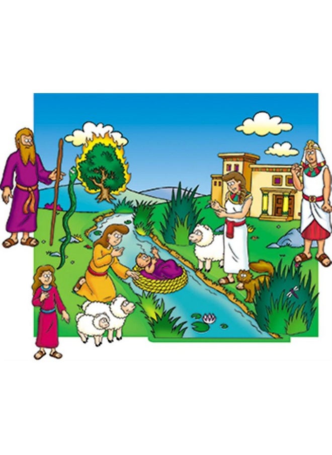 Little Folk Visuals Beginners Bible: Baby Moses Precut Flannel/Felt Board Figures, 17 Pieces Set 