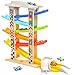 TOP BRIGHT Wooden Car Ramp Race Track Toy for Toddlers 14 Years Montessori Educational Learning Toy for 2 Year Old Boys Girls Gifts with 6 Mini Cars - Image 2