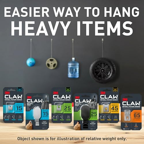 3M CLAW Strong Durable Drywall Picture Hanger (45 LB) - Image 5
