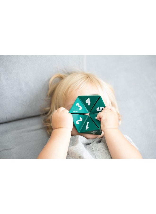 بيلا تونو لعبة BELLA TUNNO Spinner للمبتدئين - ألعاب تعليمية للأطفال لتخفيف آلام التسنين، ووقت اللعب والتطور، والمهارات الحركية الكبرى، وتعلم الطفل، واللعب الحسي للطفل، باللون الأخضر الغابي  - Image 2
