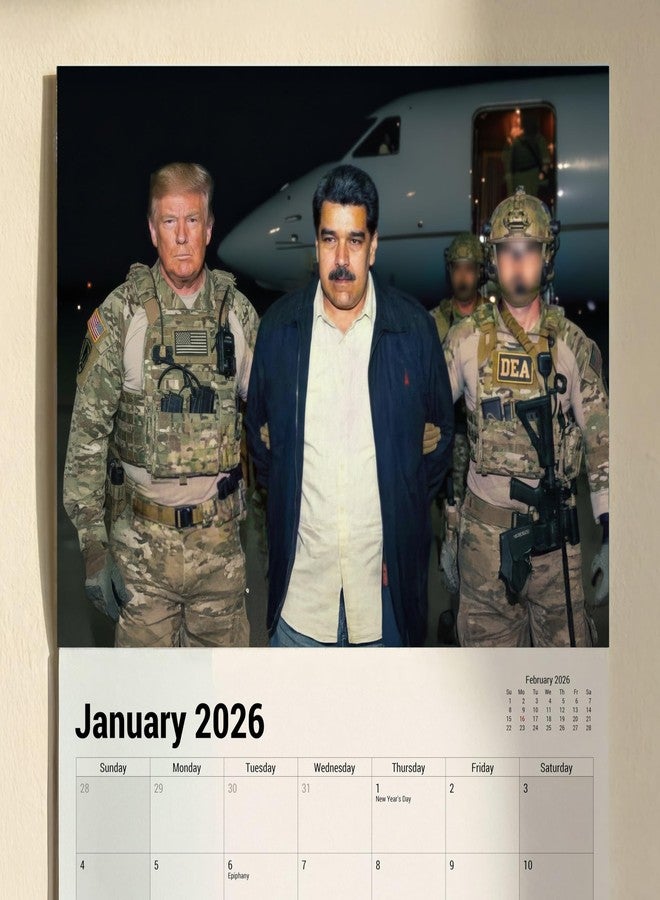 END THE WOKENESS Trump 2026 Military Calendar – Commander-in-Chief Edition - Image 2