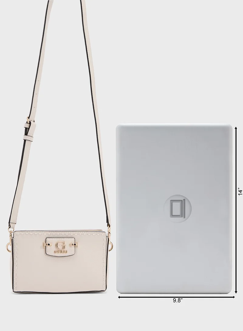 جس Nastra Mini Crossbody Top Zip