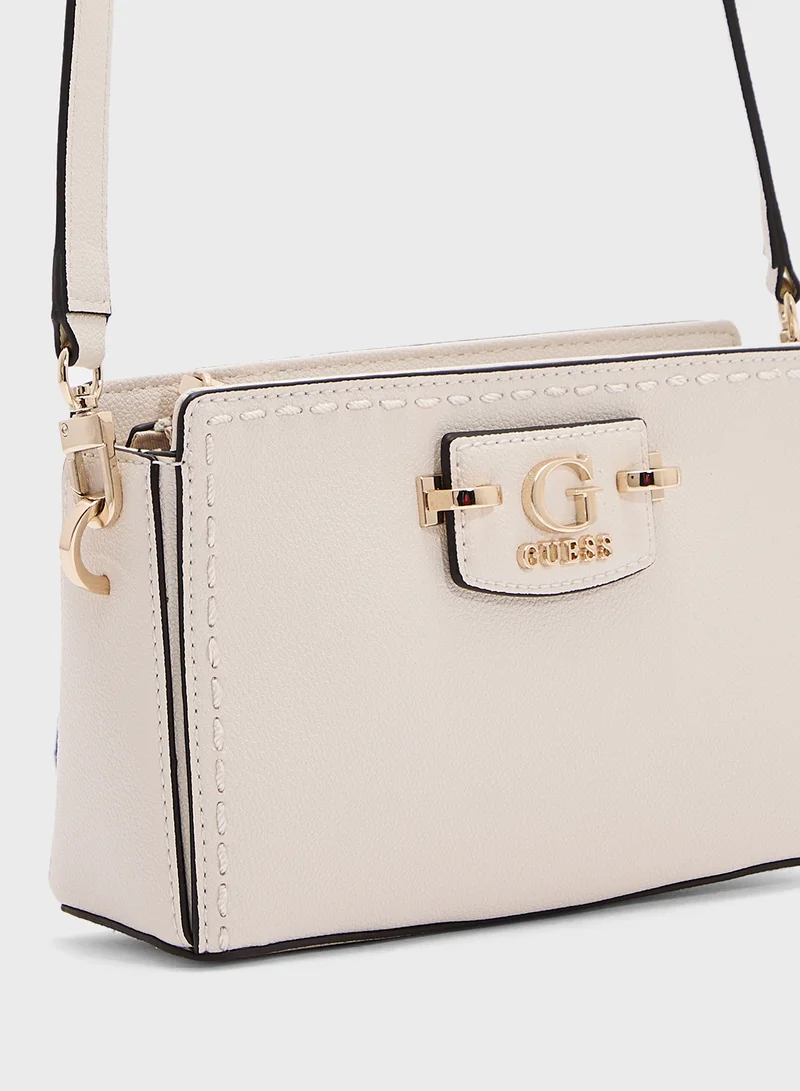 جس Nastra Mini Crossbody Top Zip