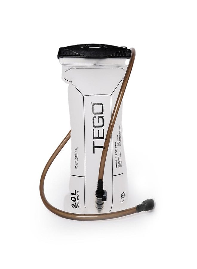 تيجو خزان ترطيب TEGO Pacer | كيس ماء سعة 2 لتر خالٍ من مادة BPA | صمام للشرب | أنبوب بقفل سريع | طعم طبيعي | مادة قابلة لإعادة التدوير | متوافق مع سترة Pacer Trail - Image 1