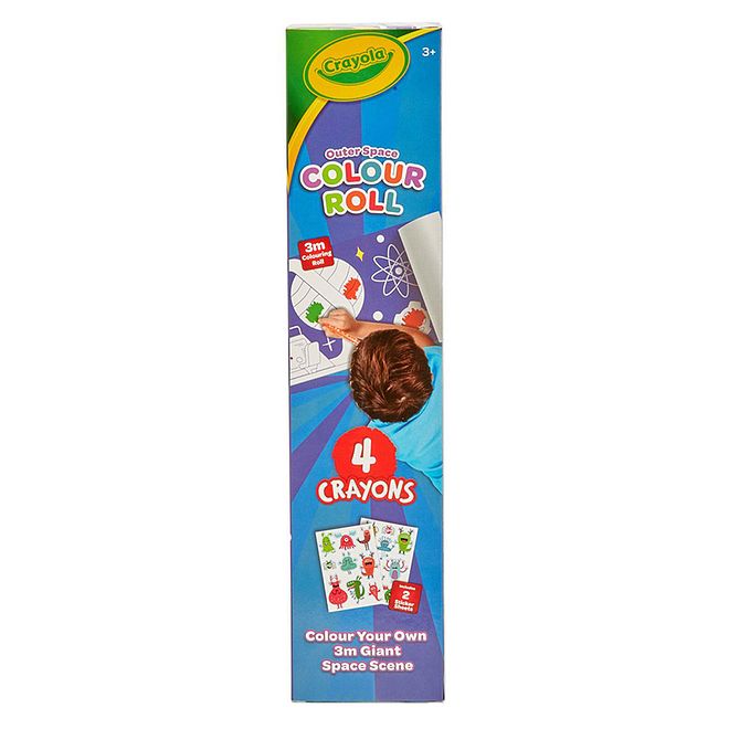 Crayola Space Colour Your Own Map Roll, Captivating Illustrations, Vibrant Colours, Non Toxic, 3 Years+, 3m (Drawing Sheet) - Multicolour - Image 4