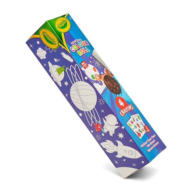 Crayola Space Colour Your Own Map Roll, Captivating Illustrations, Vibrant Colours, Non Toxic, 3 Years+, 3m (Drawing Sheet) - Multicolour - Image 3