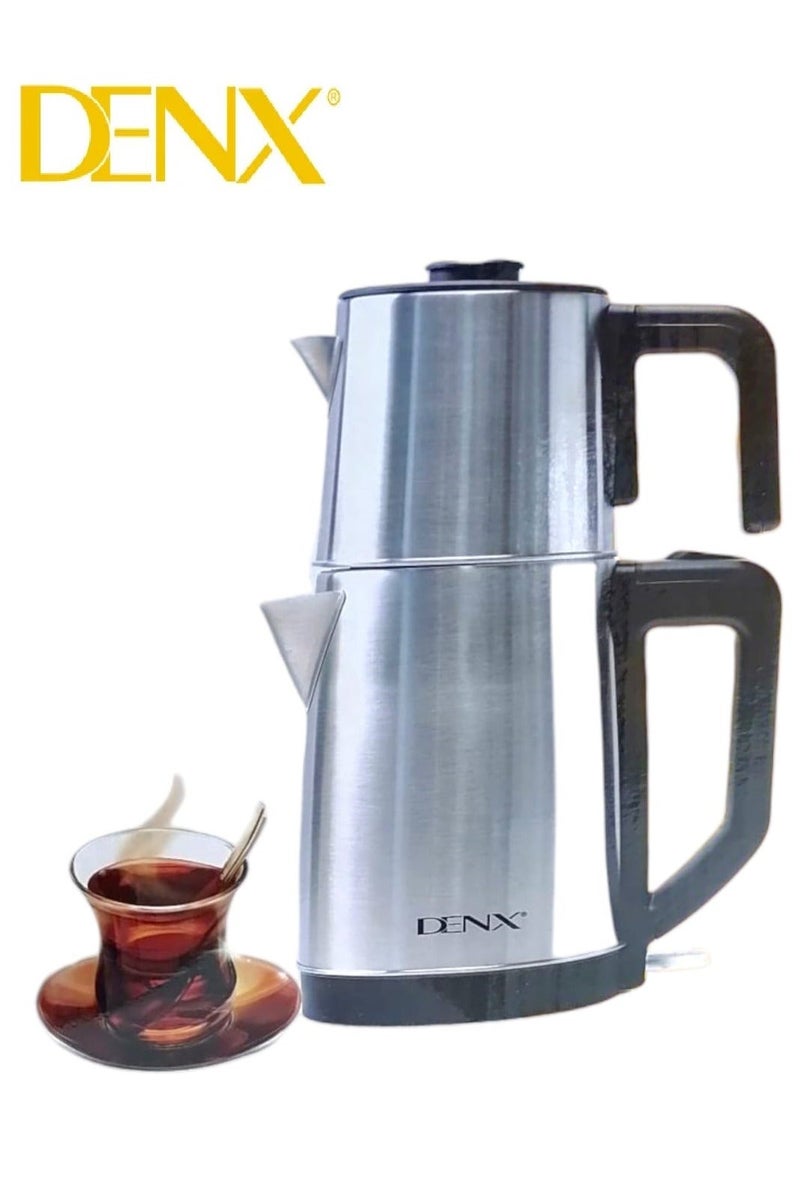 Denx 2200W 2.2L+0.8L Dual Capacity Stainless Steel Electric Kettle - Image 2