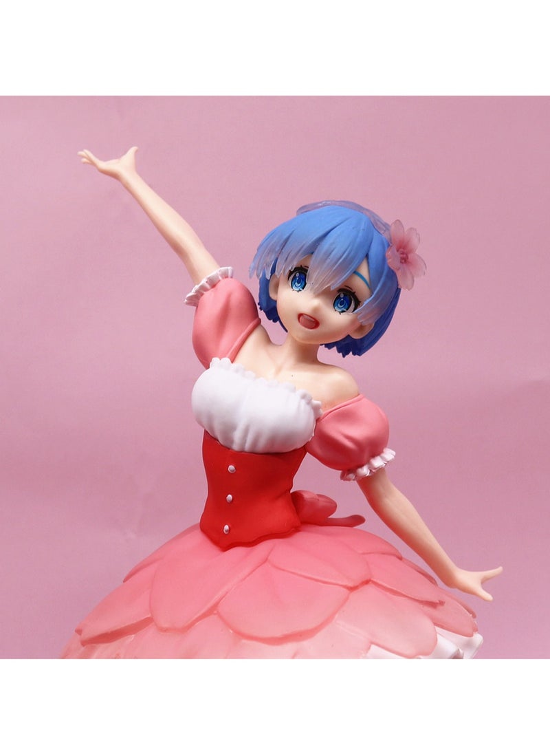 Generic - Anime Character Cherry blossoms Skirt Rem Figures Suitable For Ornaments And Gifts - Image 1