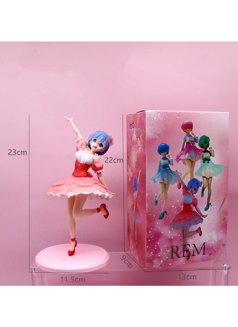 Generic - Anime Character Cherry blossoms Skirt Rem Figures Suitable For Ornaments And Gifts - Image 1