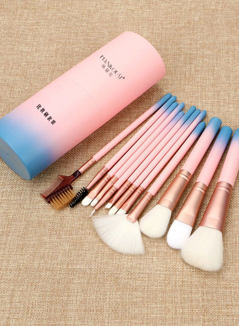 12-Piece Makeup Brush Set Multicolour - Image 2