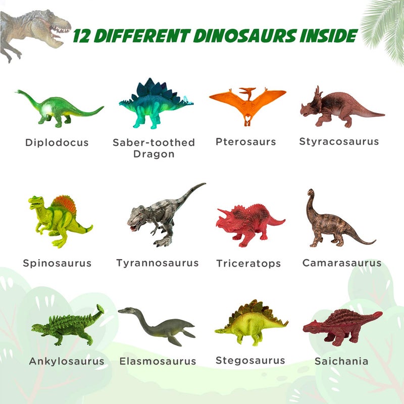 Toyk Dig Up Dinosaur Fossil Eggs, Break Open 12 Unique Eggs and Discover 12 Cute Dinosaurs, Easter Digging Toy for 3 4 5 6 7 8 9-12 Year Old Boys Archaeology Science STEM Gift - Image 4