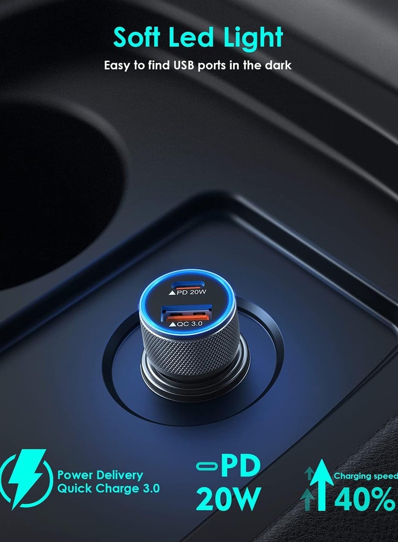 general iPhone Car Charger,USB C Fast Car Charger【Apple MFi Certified】 Apple Car Charging 38W Dual Port Car Charger Lighter Adapter 2x3ft PDu0026QC 3.0 Lightning Cable for iPhone 14/13/12 Pro/11 - Image 5