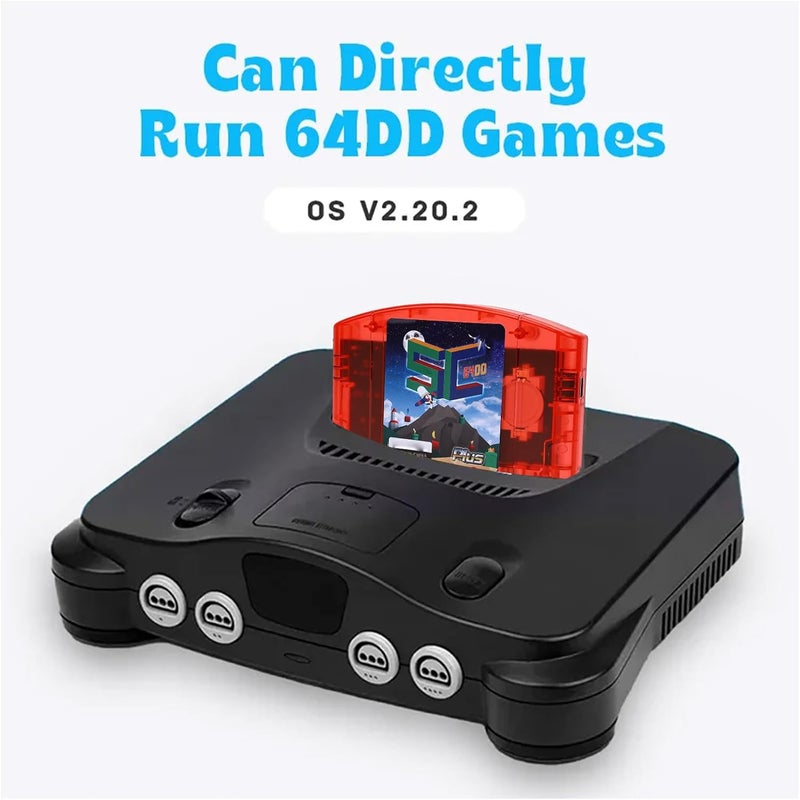 وحدة ذاكرة فلاش مفتوحة المصدر لجهاز N64، قارئ/حارق ألعاب N64 بسعة 32 جيجابايت، مركز محاكاة 64DD والمحاكيات، يدعم مكتبة الألعاب الكاملة والتطبيقات المنزلية، منفذ USB-C إلى PCA (شفاف أحمر) - Image 4