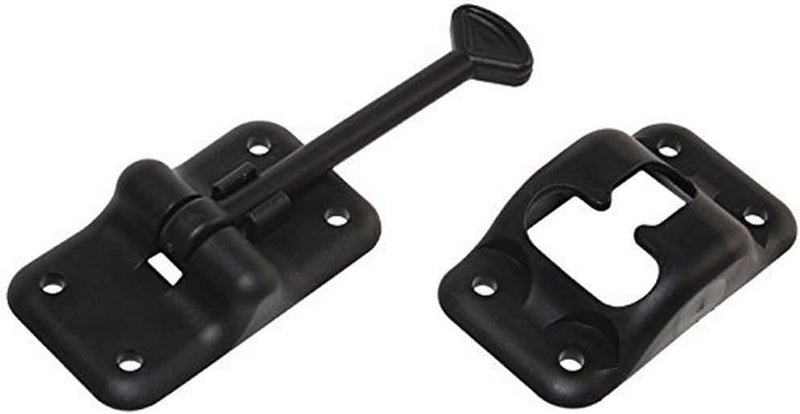 E232, Plastic Door Holder, T Style, 3-1/2 inch, Black, Entry Door Hardware