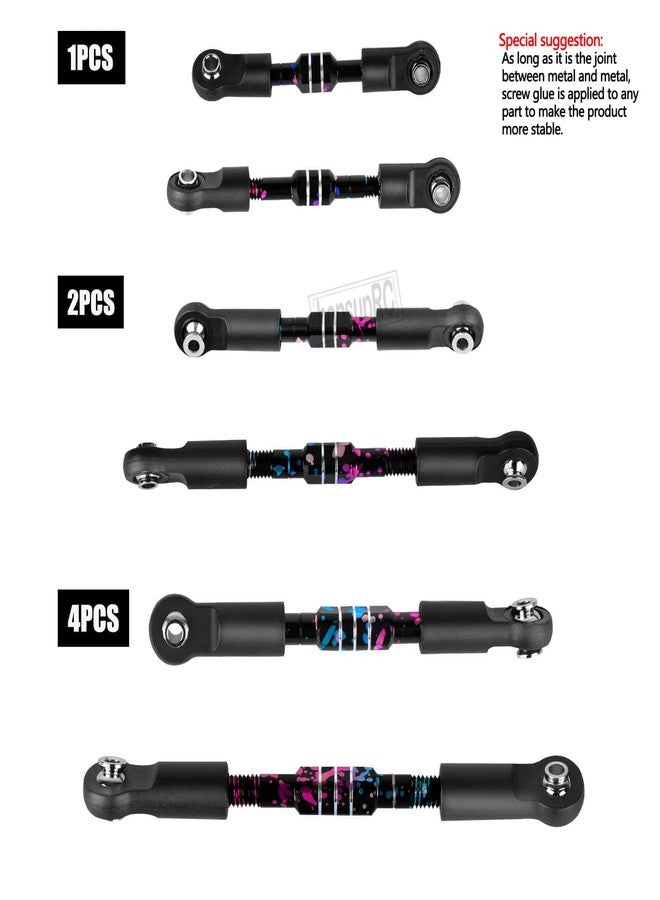hopsupRC RC Aluminum Front&Rear Link Set Upgrades Part for 1/10 Slash 2WD VXL.Adjustable Turnbuckles Camber Links Toe Link Hops Up,Colour - Image 5