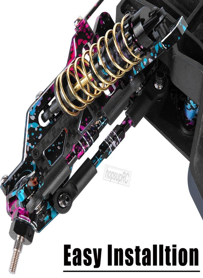 hopsupRC RC Aluminum Front&Rear Link Set Upgrades Part for 1/10 Slash 2WD VXL.Adjustable Turnbuckles Camber Links Toe Link Hops Up,Colour - Image 3