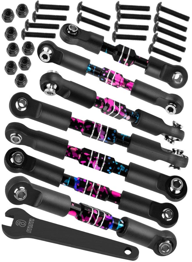 hopsupRC RC Aluminum Front&Rear Link Set Upgrades Part for 1/10 Slash 2WD VXL.Adjustable Turnbuckles Camber Links Toe Link Hops Up,Colour - Image 1