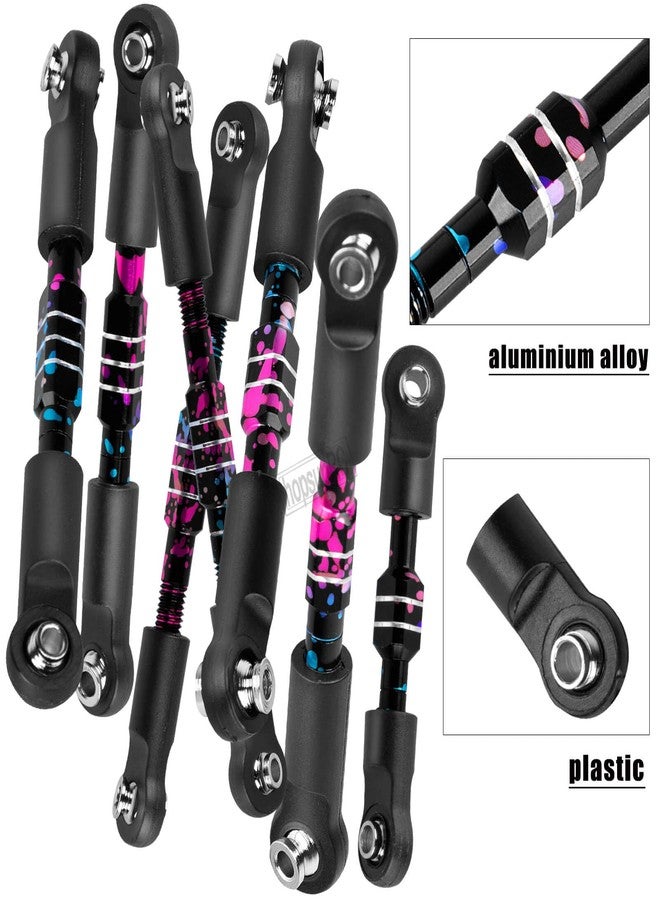 hopsupRC RC Aluminum Front&Rear Link Set Upgrades Part for 1/10 Slash 2WD VXL.Adjustable Turnbuckles Camber Links Toe Link Hops Up,Colour - Image 4