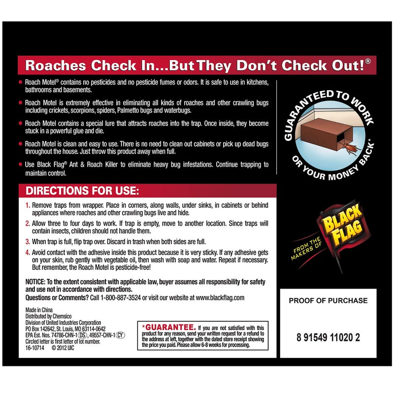 Black Flag Roach Motel Traps, 2-Count, 1-Pack - Image 3