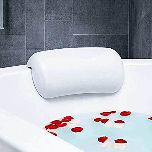 Urhelper Urhelper Polyurethane Bath Pillow Medium Soft Bathing Accessory with Suction Cups Easy to Clean 102in x 51in x 27in 