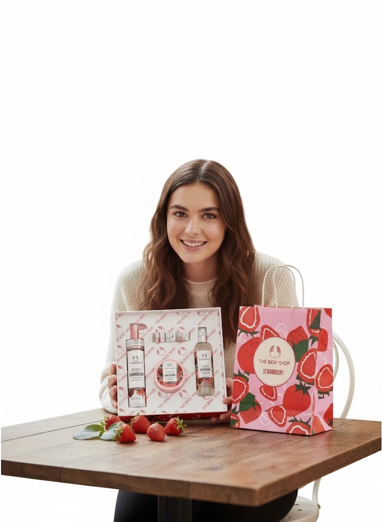 ذا بودي شوب بوكس Strawberry THE BODY SHOP الأصلية –  أحلى رائحة بناتي ممكن تشميها - Image 1