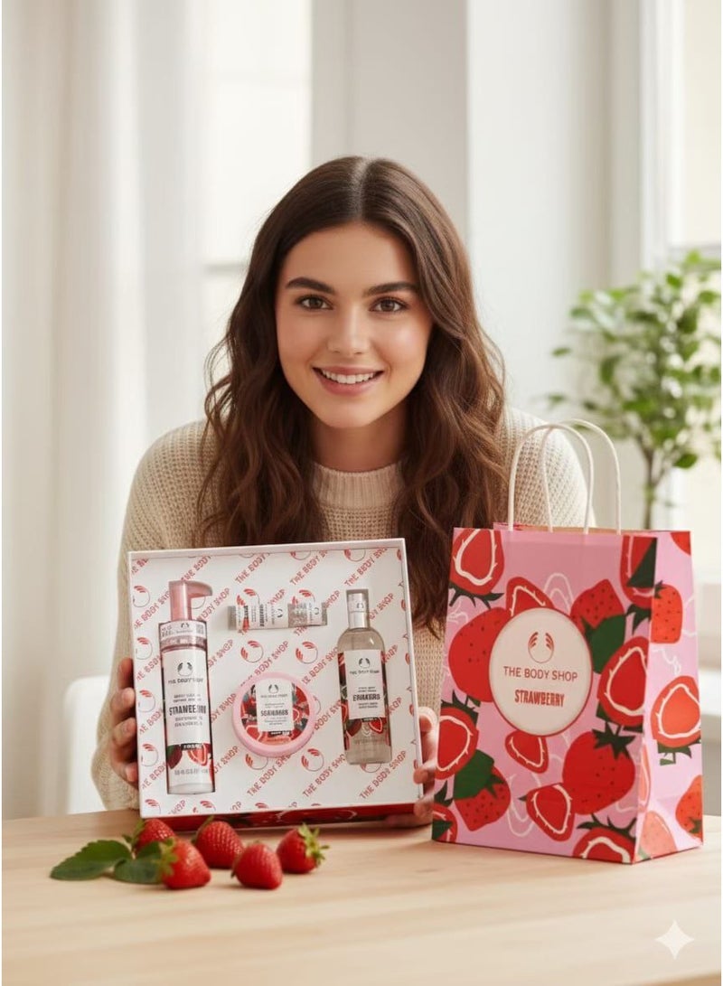 ذا بودي شوب بوكس Strawberry THE BODY SHOP الأصلية –  أحلى رائحة بناتي ممكن تشميها - Image 2