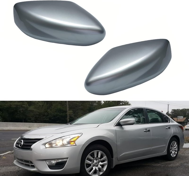 ABAGAEL Mirror Cover Caps Housing Replacement for Nissan Altima 2013-2018 (Silver) - Image 1