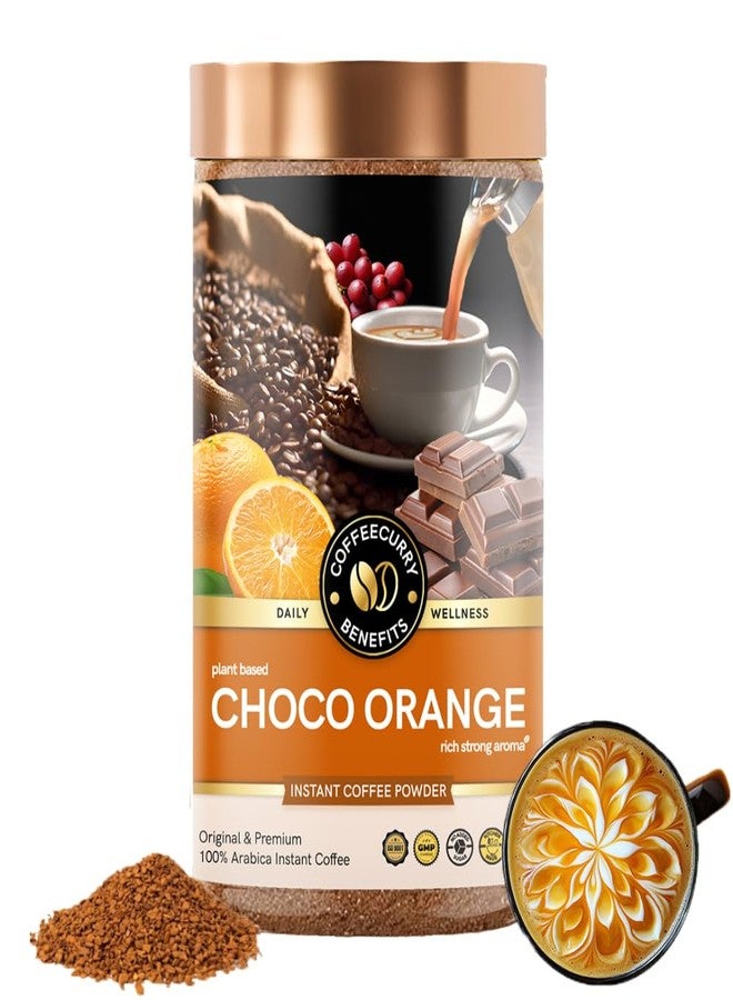 COFFEECURRY Choco Orange Coffee (50 Grams) - Enhanced Energy & Digestive Care | Arabica Instant Hot & Cold Coffee - Image 1