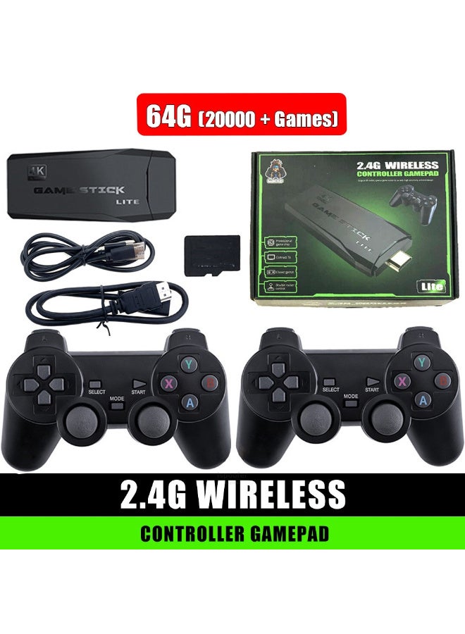 TNGames M8 Retro /Lite Dual-Player Gaming Console 2.4G Wireless Controller + 1080P HD | 20,000+ Classic Games Built-in | Supports 10 Emulators | Plug-and-Play | Family Entertainment & Nostalgia Essential - Image 4