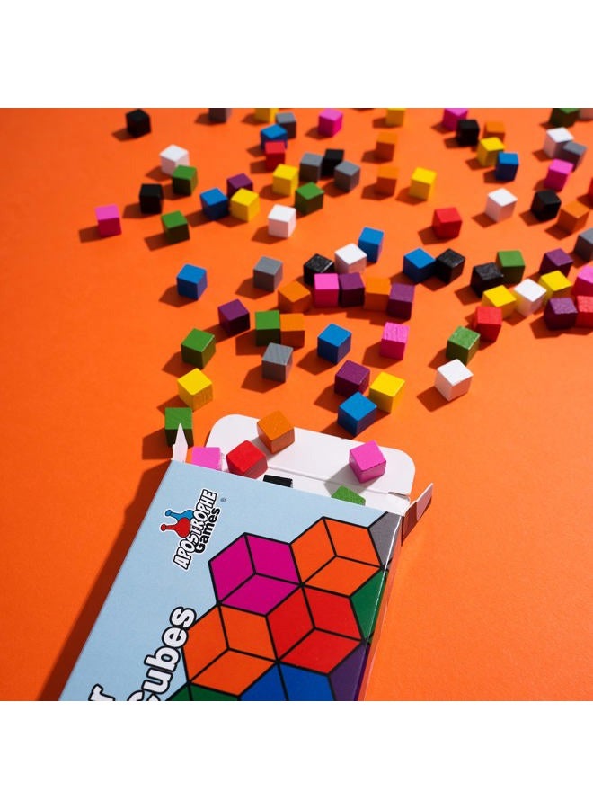 Apostrophe Games 100 Wooden Cubes, Family Accessories – Multi-Color Board Game Tokens Ideal for Sorting, Counting, Classrooms, Replacement Pieces - Image 4