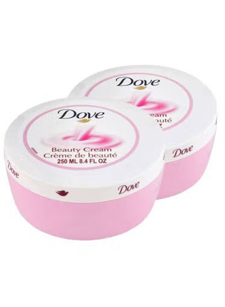 Dove Moisturizing Beauty Cream White 250ml Pack Of 2 - Image 1