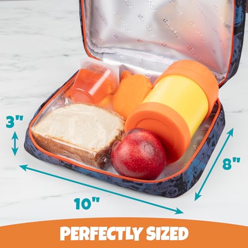 Bentology Insulated Lunch Bag for Kids & Adults- Reusable Thermal Sleeve w Clip on Handle- Easy to Clean Water-Resistant Lunchbox Tote- Mini Cooler Bag for Work School, Picnic, Daycare- Back to School - Image 4
