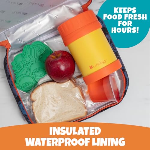 Bentology Insulated Lunch Bag for Kids & Adults- Reusable Thermal Sleeve w Clip on Handle- Easy to Clean Water-Resistant Lunchbox Tote- Mini Cooler Bag for Work School, Picnic, Daycare- Back to School - Image 2