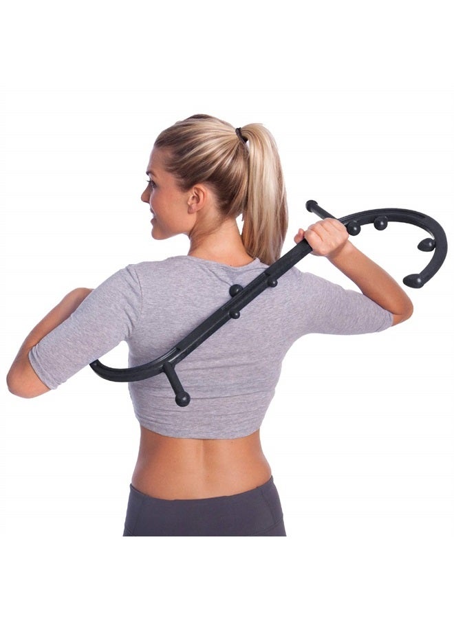 Body Back Buddy Classic USA Made Handheld Full Body Massage Cane Pressure & Trigger Point Massage Tool for Deep Tissue Pain Relief - Dual Massage Hooks for Back, Shoulder, Neck. Manual Back Massager - Image 2
