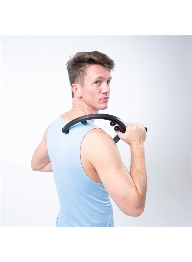 Body Back Buddy Classic USA Made Handheld Full Body Massage Cane Pressure & Trigger Point Massage Tool for Deep Tissue Pain Relief - Dual Massage Hooks for Back, Shoulder, Neck. Manual Back Massager - Image 3