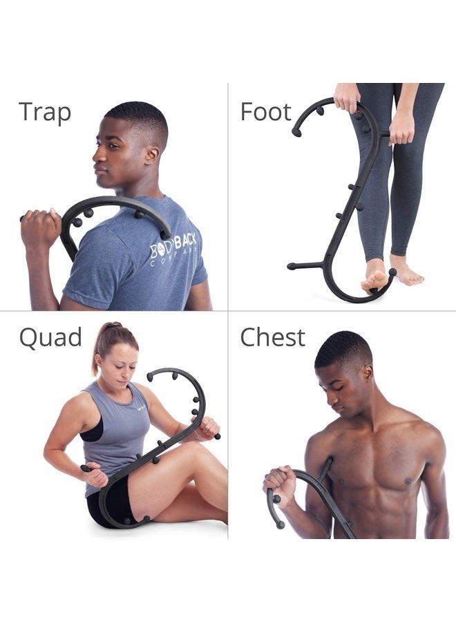 Body Back Buddy Classic USA Made Handheld Full Body Massage Cane Pressure & Trigger Point Massage Tool for Deep Tissue Pain Relief - Dual Massage Hooks for Back, Shoulder, Neck. Manual Back Massager - Image 4