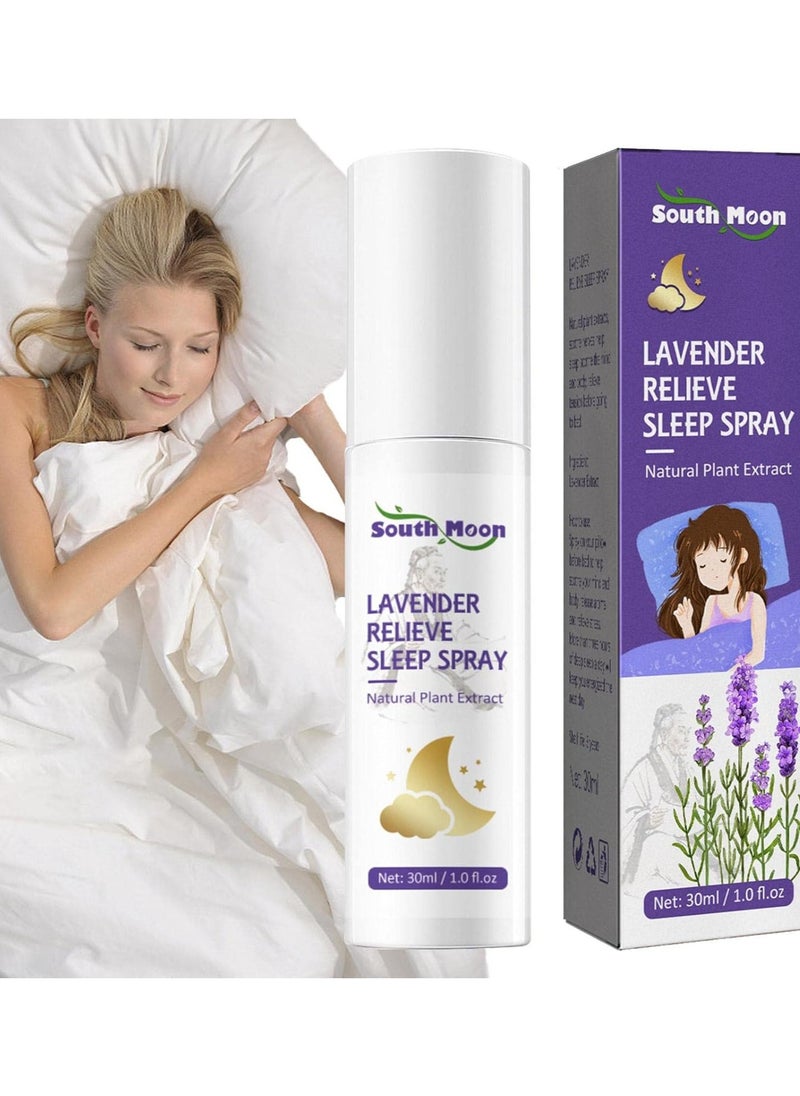 SOUTH MOON Sleep Spray 60ml Aromatherapy Sleep Ebony Vanilla Pillow Mist Sleep Pillow Spray For Room Linen Deep Sleep Spray  - Image 1