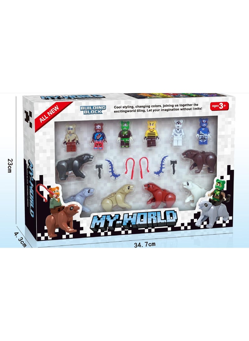Y&D - Minecraft Craft  Action Figures  Toys to Create Explore and Survive  Authentic Pixelated Designs Collectible Gifts for Kids - Image 1