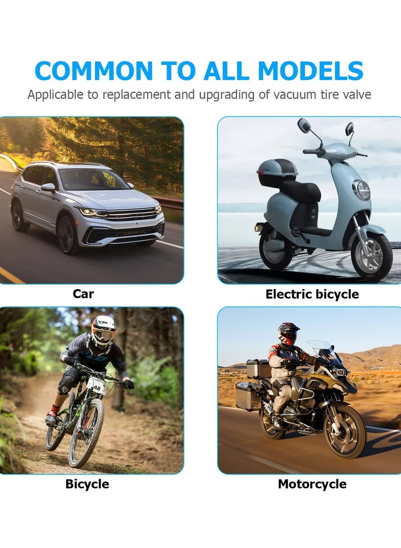 3XR Royal Tools Hi-Tech Tire Valve Stem Cover Set, Aluminum Alloy Weather-Proof Dust Caps for Car, Motorcycle, Bicycle, Electric Scooter, Anti-Leak, Anti-Theft, Corrosion-Resistant, 10 Pcs 47337 - Image 5