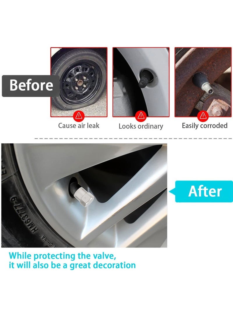 3XR Royal Tools Hi-Tech Tire Valve Stem Cover Set, Aluminum Alloy Weather-Proof Dust Caps for Car, Motorcycle, Bicycle, Electric Scooter, Anti-Leak, Anti-Theft, Corrosion-Resistant, 10 Pcs 47337 - Image 2