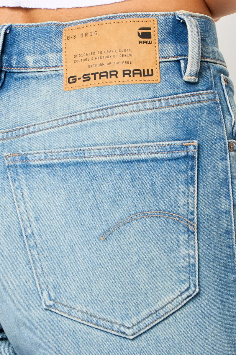 G-Star RAW Women Straight Fit Distressed Stretchable Denim, Blue - Image 3